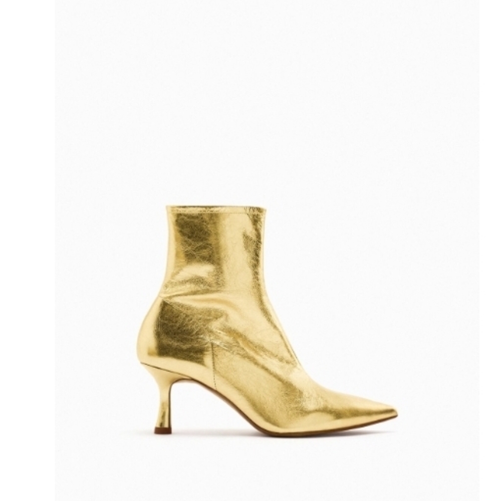 Gold Ankle Boots